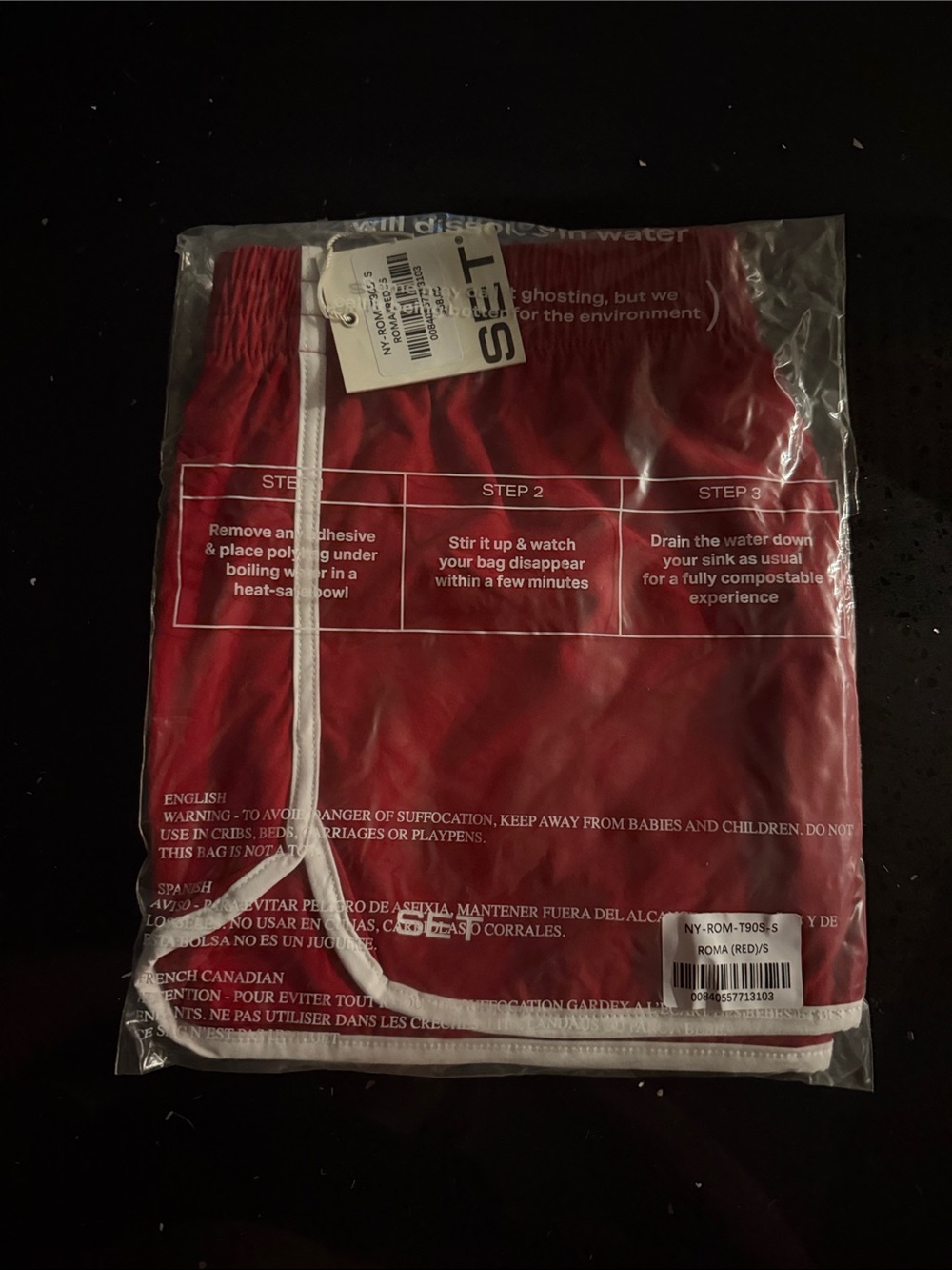 NWT SET Active Red Athletic Shorts with White Trim
